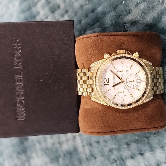 Michael Kors Women\'s Gold Pressley Chronograph Watch MK5835 main image 7